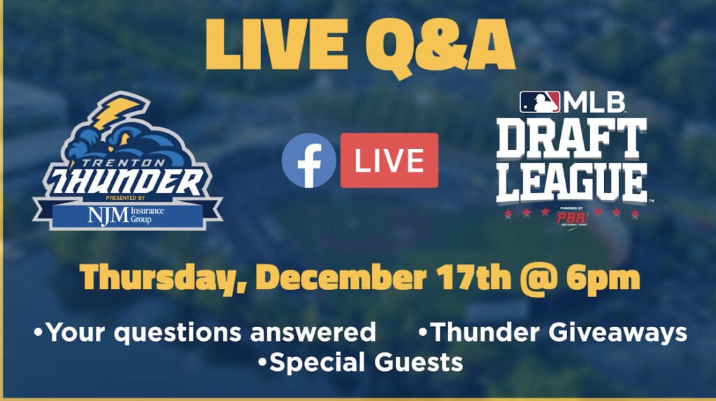 Trenton Thunder Holds Live Q&A Session TrentonDaily