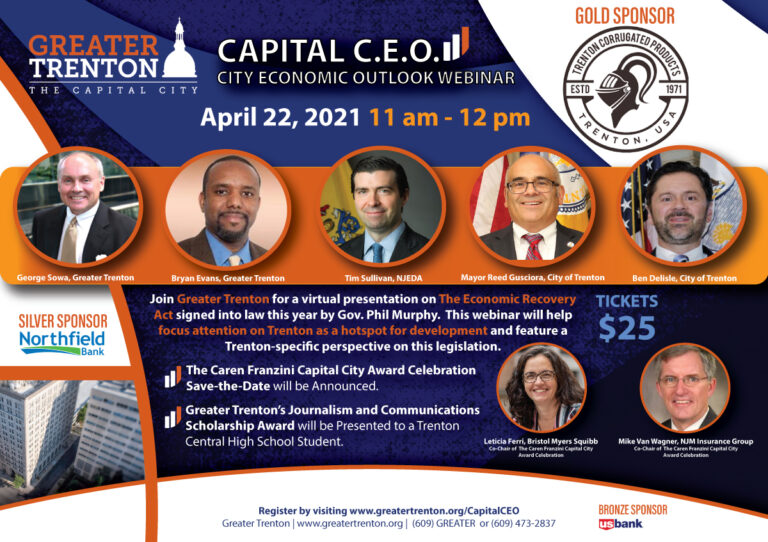 Greater Trenton’s Capital CEO Event to Feature Trenton as a Hotspot for Development