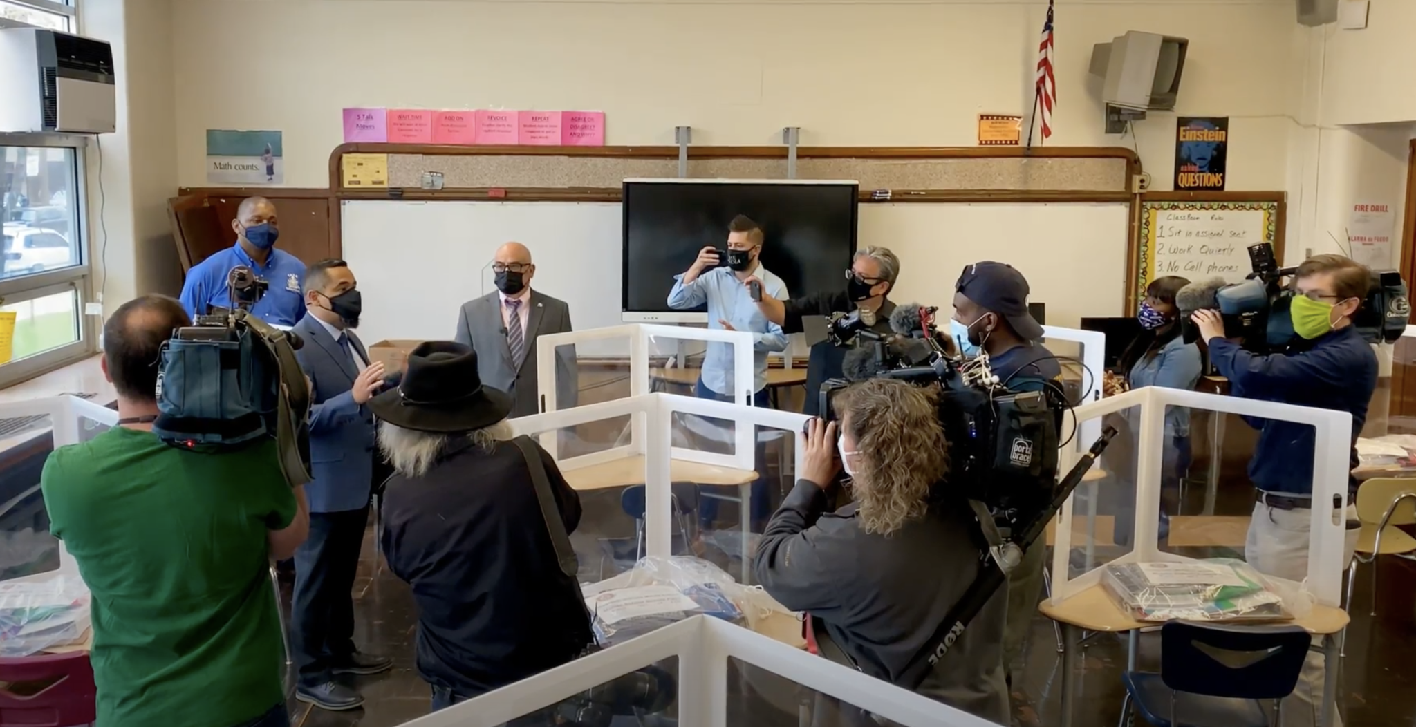Trenton Public Schools Hosts Tour Of COVID 19 Preparations For In