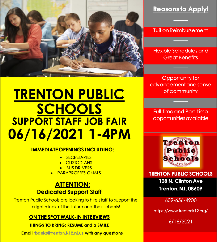 Trenton Public Schools Holds Job Fairs for Educators TrentonDaily