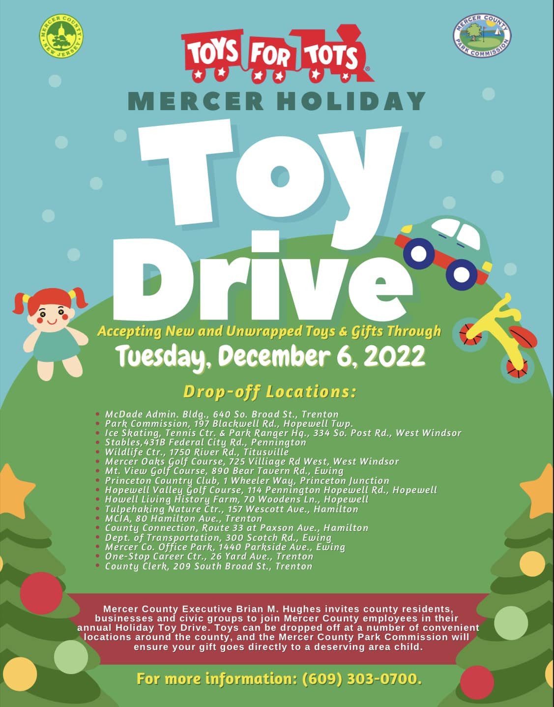 Mercer County Holiday Toy Drive Is