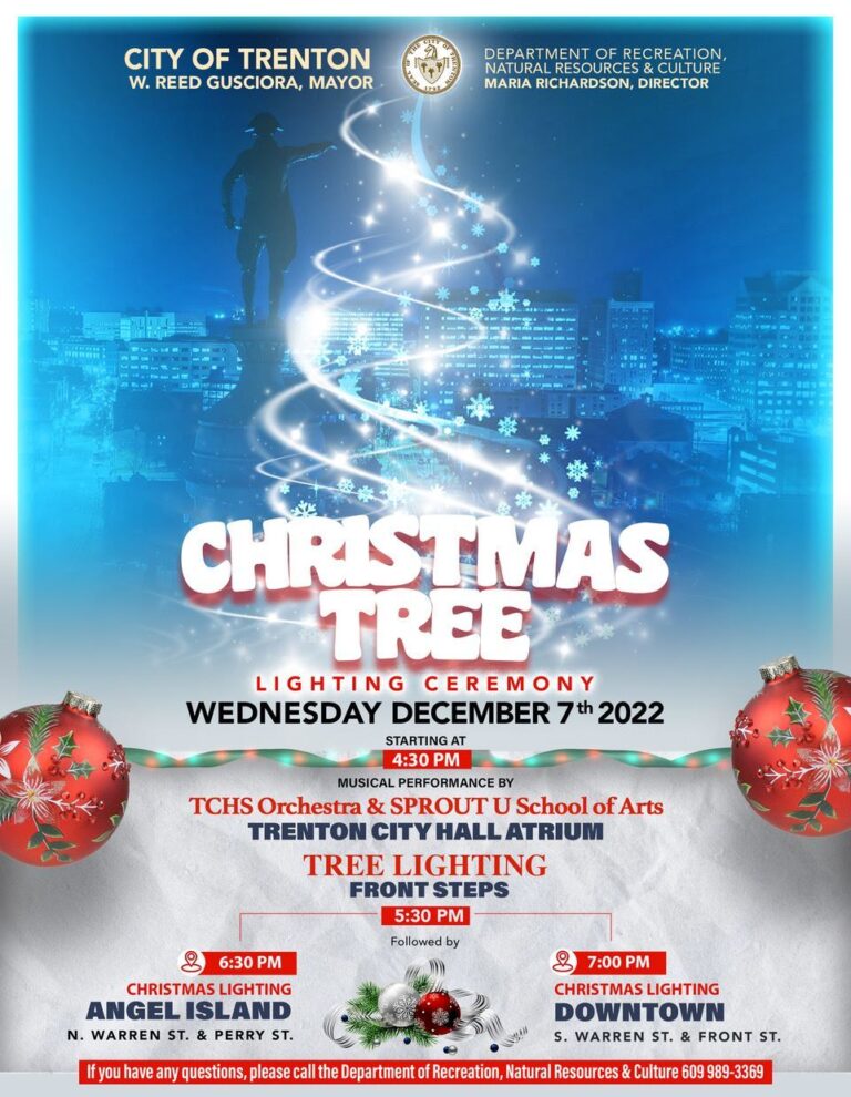City of Trenton to Host 2022 Holiday Celebration