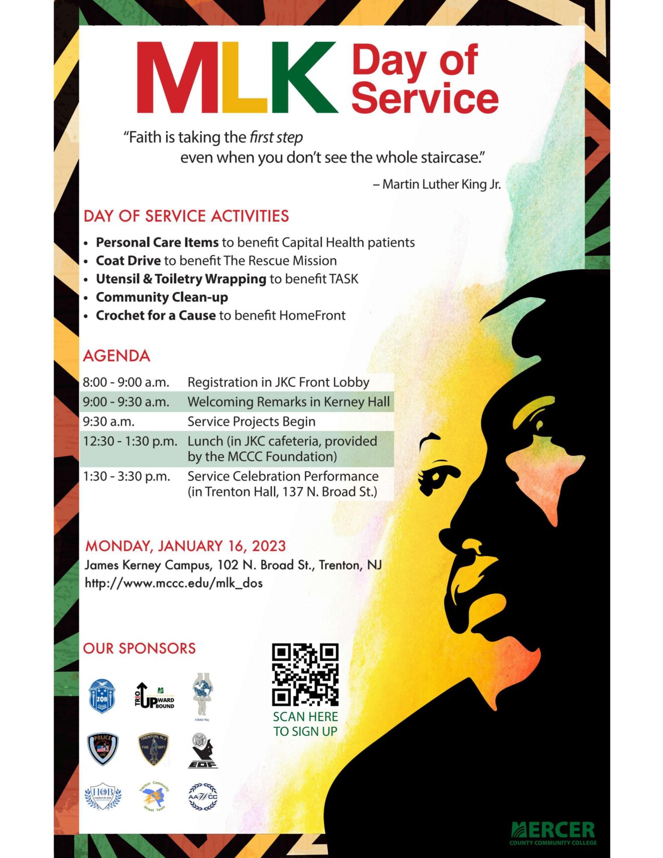 MCCC’s James Kerney Campus to Host MLK Day of Service